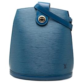 Louis Vuitton Blue Epi Cluny