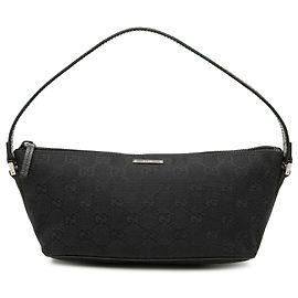 Gucci Black GG Canvas Web Boat