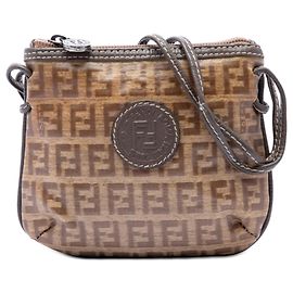Fendi Marrone Zucchino Crystal Crossbody
