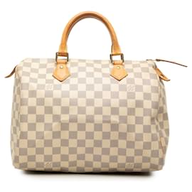 Louis Vuitton White Damier Azur Speedy 30