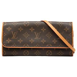 Louis Vuitton Pochette Twin GM Marrone Monogram