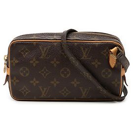 Louis Vuitton Pochette Marly Bandouliere Marrone Monogram