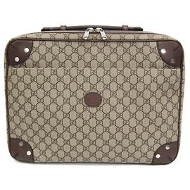 Gucci Interlocking GG Supreme Leather Backpack/Briefcase