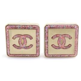 Orecchini a lobo Chanel Oro e Rosa