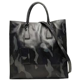 Borsa Prada Triangle Logo Plate Camouflage