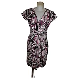 Max Mara Baumwollkleid mit abstraktem Print