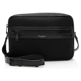 Borsa fotocamera Saint Laurent in nylon e pelle