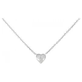Autre Marque Collier Cœur en Diamants Pt850