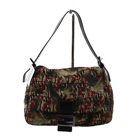 Fendi Mamma Baguette Canvas motif Bird medium