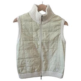 Burberry Chaleco Acolchado de Punto Beige