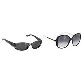 Gafas de sol GUCCI de plástico 2 Set Khaki Black Auth 180950