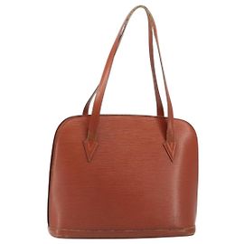 Borsa a Spalla LOUIS VUITTON Epi Lussac Marrone M52283 LV Auth 185704
