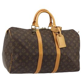 LOUIS VUITTON Borsa Boston Monogram Keepall 45 M41428 LV Auth 184378A