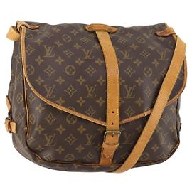 LOUIS VUITTON Borsa a Spalla Monogram Saumur 35 M42254 LV Auth ep14817