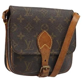 LOUIS VUITTON Borsa a tracolla Monogram Cartouchiere PM M51254 LV Auth 187007