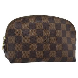 LOUIS VUITTON Damier Ebene Pochette Cosmetic PM Pochette N47516 LV Auth hk3857