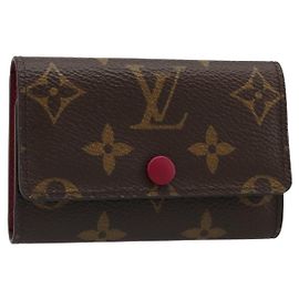 LOUIS VUITTON Monogram Multicles 6 Key Case Fuchsia M60701 LV Auth 186281V