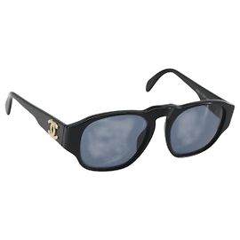 CHANEL Sonnenbrille aus Kunststoff Schwarz CC Auth YKZ400  display picture 1