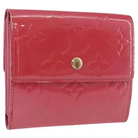 LOUIS VUITTON Vernis Porte Monnaie Bier Cartes Crdit Wallet M9139F Auth 185819