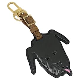 LOUIS VUITTON Catgram Porte Cles Porto Address Charm Black MP2281 Auth 185764M - Louis Vuitton