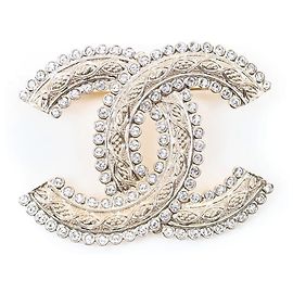 Spilla Chanel Maxi Oro Champagne e Strass