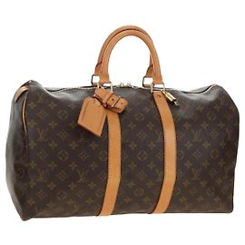 LOUIS VUITTON Monogram Keepall 45 Boston Bag M41428 LV Auth 184996V