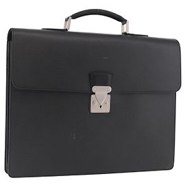 LOUIS VUITTON Taiga Serviette Moskova Business Bag Ardoise M30032 Auth 186217