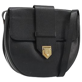 Borsa a Spalla SAINT LAURENT in Pelle Oro Nero Auth 186014