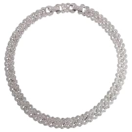 Collana argentata ornata di diamanti - Swarovski
