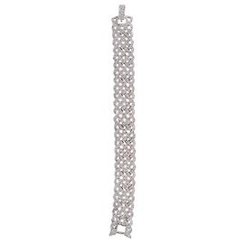 Swarovski Bracciale argentato ornato di diamanti