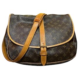 Borsa a tracolla Louis Vuitton Monogram Saumur 35 del 1992