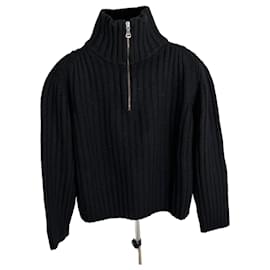 Ferre Grobstrick-Pullover mit Reißverschluss - Alberta Ferretti