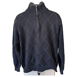 Marlboro Classics Herren Quarter-Zip Pullover Argyle - Autre Marque