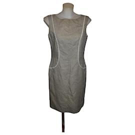 Vestido Blumarine de lana y seda gris
