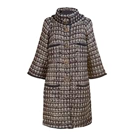 Chanel Mantel 16K$ Iconic Paris / Byzance CC Gripoix Buttons Coat 36 FR