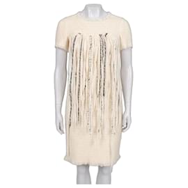 Chanel 2010 weißes Wollkleid Gr. 38 Gebraucht