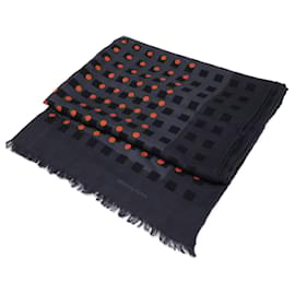 Hermès Sciarpa in cashmere e seta a pois Hermes