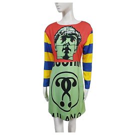 Moschino Mini Abito Stampa Viso Pop Art