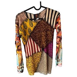Top in mesh patchwork "Soleil" Jean Paul Gaultier