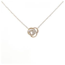 Autre Marque Collana Moon Star in Oro Rosa Au750 e Diamanti