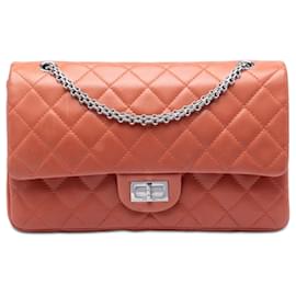 Chanel Arancione in agnello trapuntato Reissue 2.55 Double Flap 227