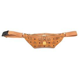 Marsupio Fursten in tela rivestita Visetos marrone MCM Medium