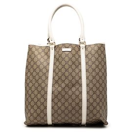 Tote verticale Gucci Beige GG Supreme Joy