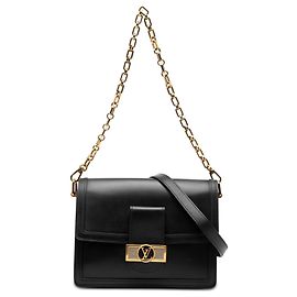 Louis Vuitton Dauphine MM in pelle di vitello nera