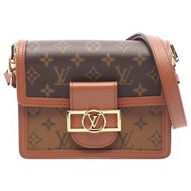 Louis Vuitton Mini Dauphine Monogram Reverse Marrone