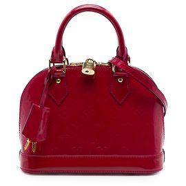 Louis Vuitton Alma BB in rotem Monogram Vernis