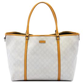 Gucci Joy GG Supreme Tote in Weiß, Größe Large