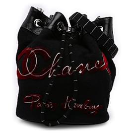 Borsa bucket in lana Chanel Black Paris Hamburg
