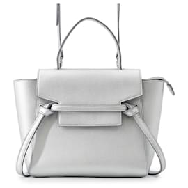 Borsa in pelle argentata Celine - Céline