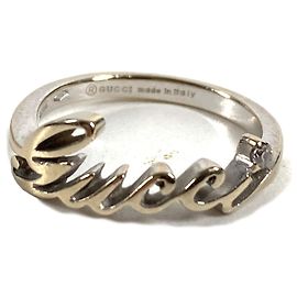 Gucci 18K Gold Logo Diamant Ring